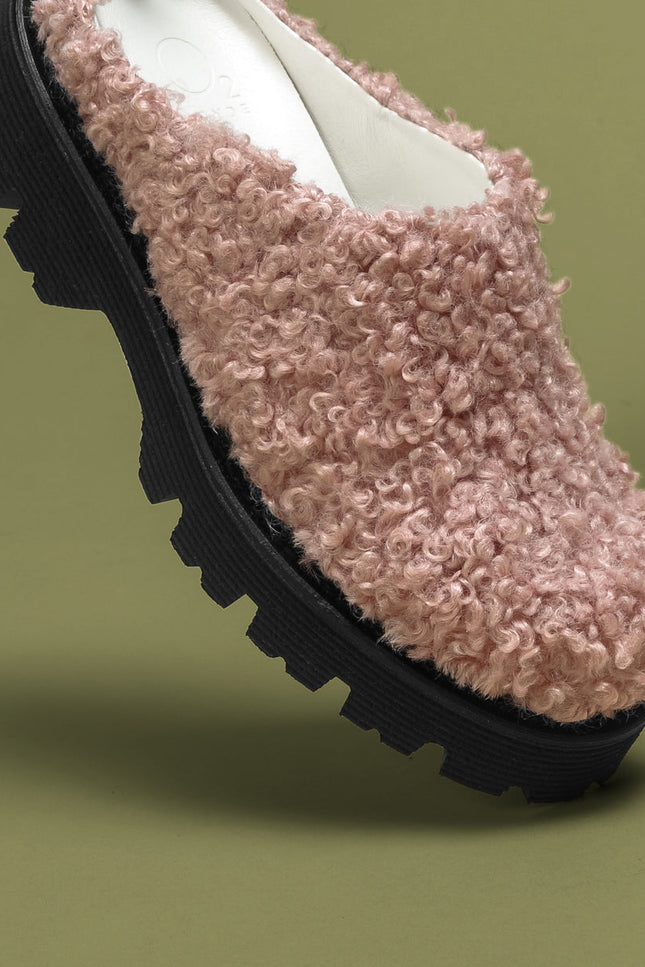 O2 Monde | Hebo Slippers pink shearling