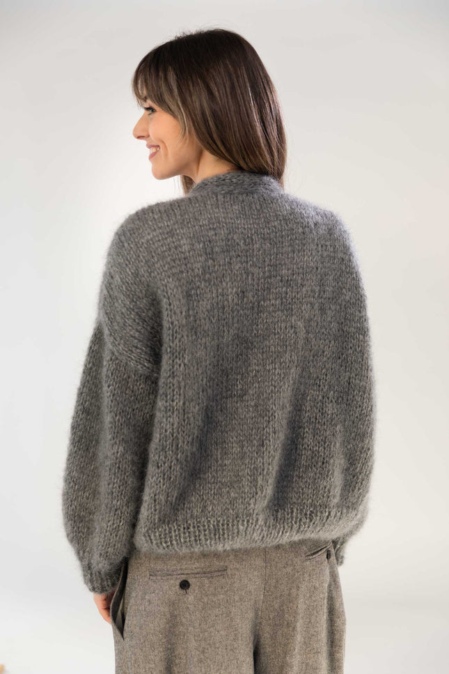 Onika Knitwear | Mohair Cardigan grey