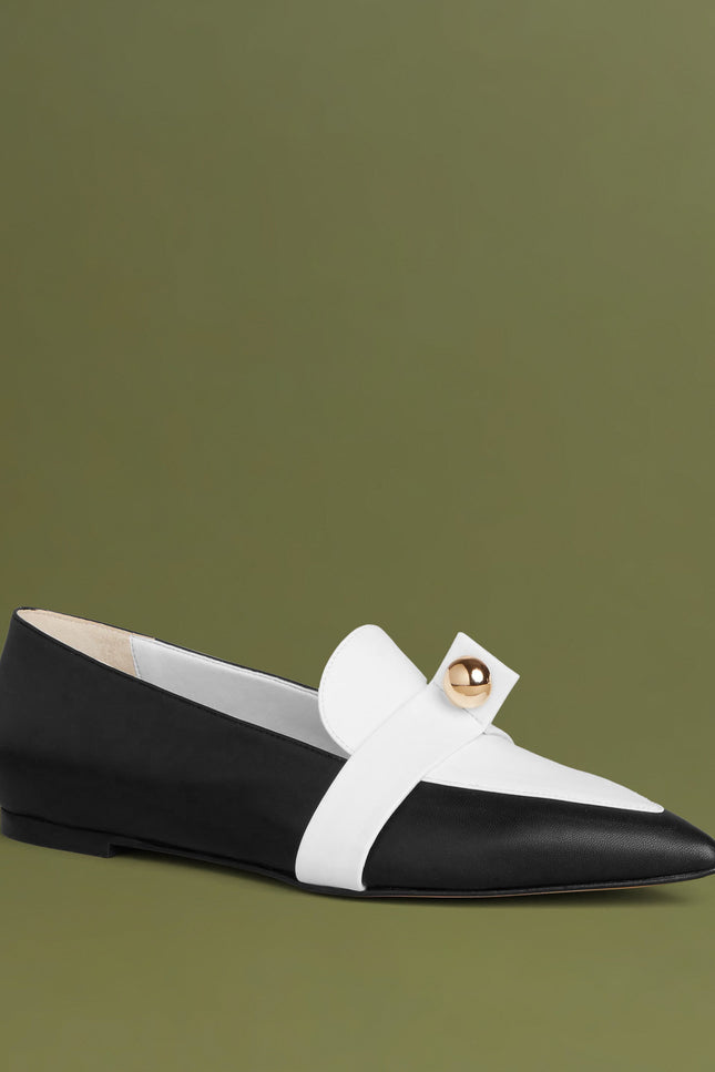 O2 Monde | Harriet Flats black and white