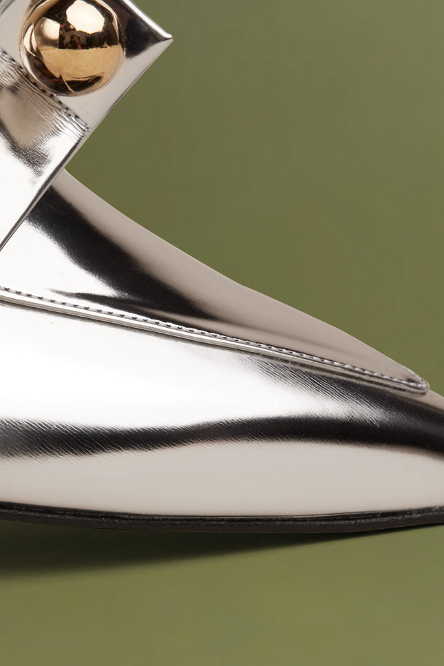 O2 Monde | Harriet Flats metallic silver
