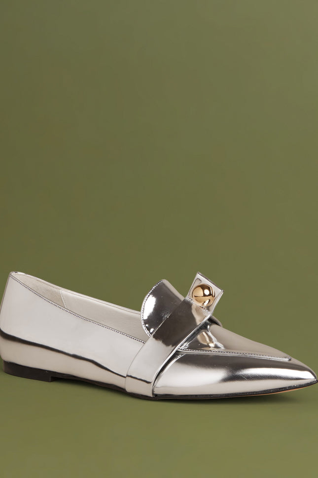 O2 Monde | Harriet Flats metallic silver