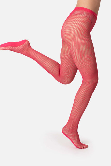 Hēdoïne | Fishnet Tights Pink The Drama