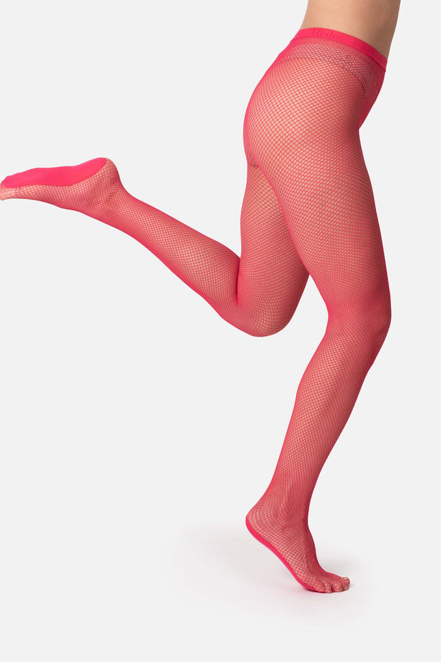 Hēdoïne | Fishnet Tights Pink The Drama