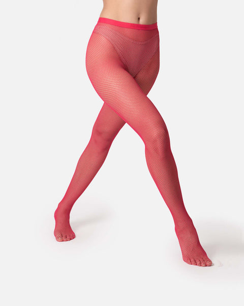 Hēdoïne | Fishnet Tights Pink The Drama