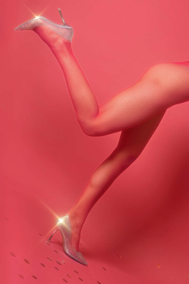 Hēdoïne | Fishnet Tights Pink The Drama