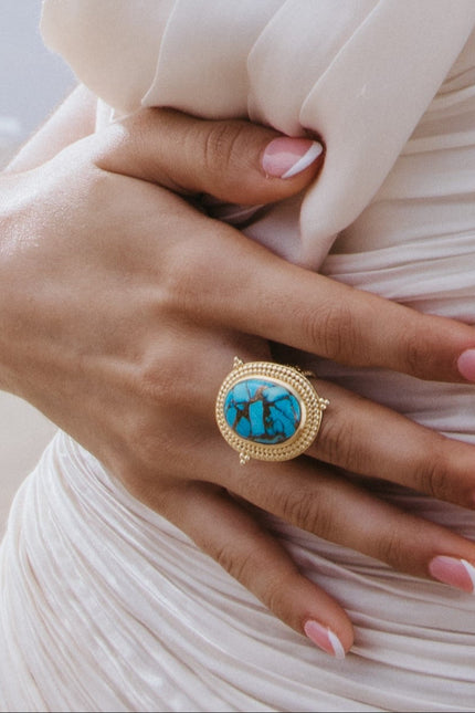 Arvino | Turquoise Emblem Ring