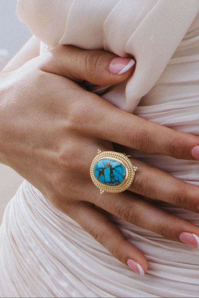 Arvino | Turquoise Emblem Ring