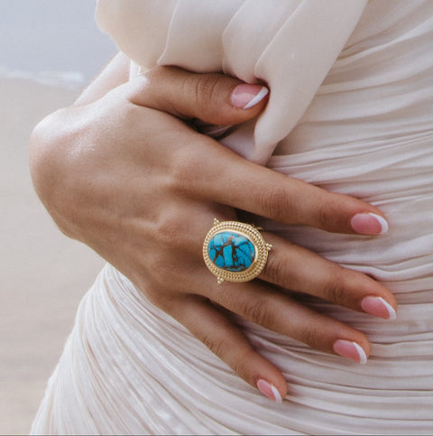 Arvino | Turquoise Emblem Ring