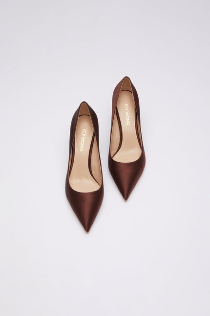 Icy Wong | Silk Mid Pumps