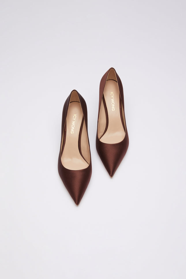 Icy Wong | Silk Mid Pumps