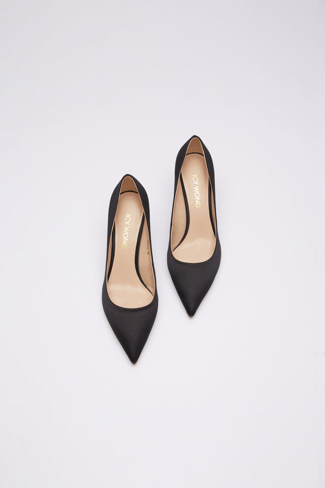 Icy Wong | Silk Mid Pumps