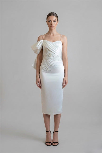 Anitabel | SASHA MIDI DRESS- WHITE
