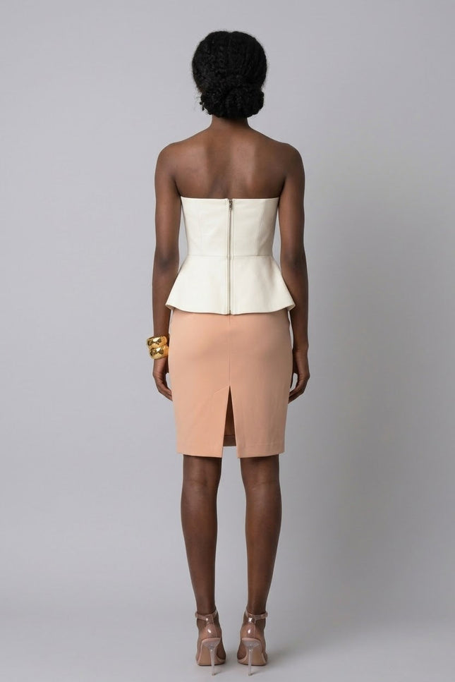 Anitabel | HAZEL LACE AND FEATHER KNEE LENGTH SKIRT