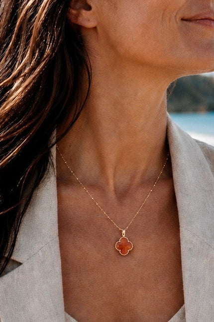 Giselle Vale | Tyche Gemstone Necklace Carnelian