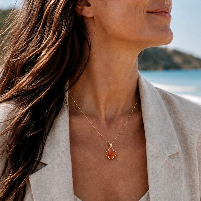 Giselle Vale | Tyche Gemstone Necklace Carnelian