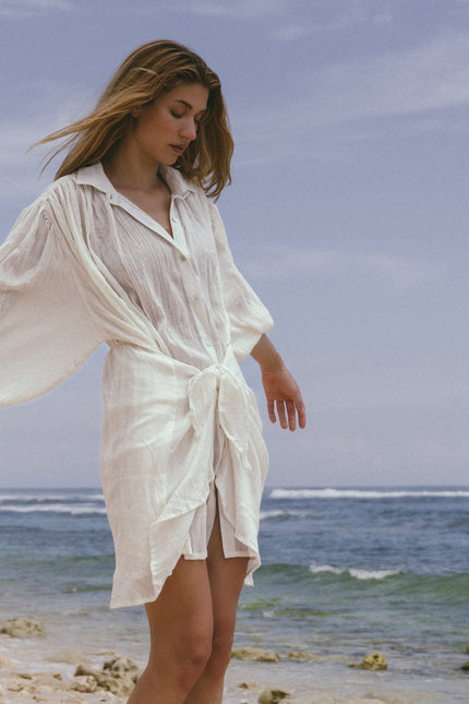 A Perfect Nomad | CRINKLE SHIRT DRESS