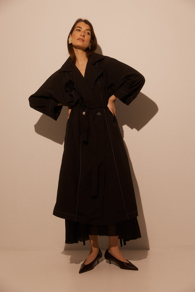 Anna Led | Waterproof Raincoat with Rose SS26 (Pre order)