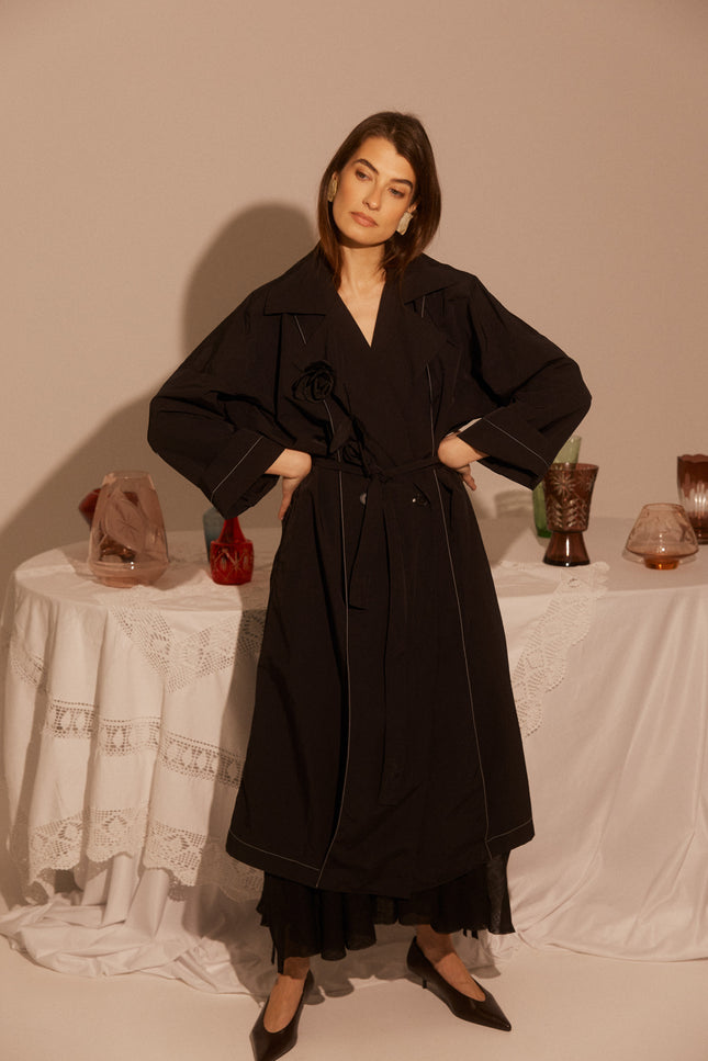 Anna Led | Waterproof Raincoat with Rose SS26 (Pre order)