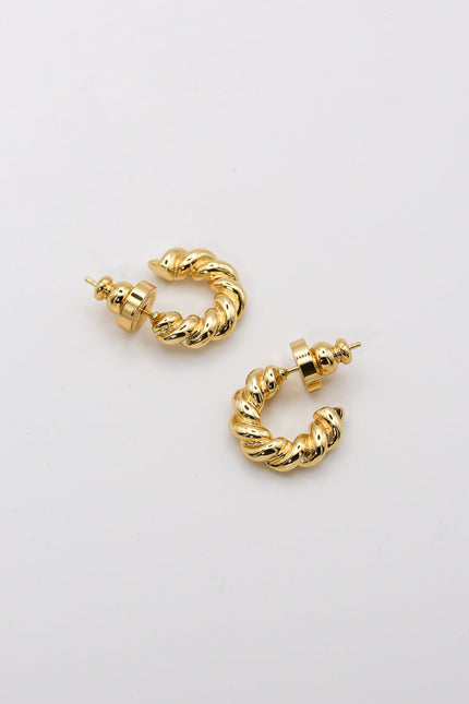 Miss Cecilia | Twisted Rope Hoops Earrings