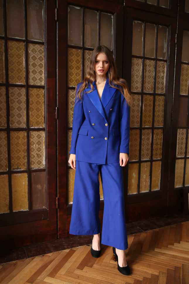 woolen royal blue suit