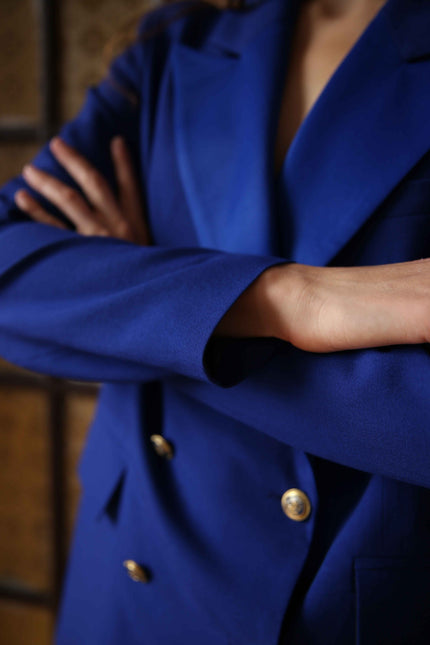 woolen royal blue suit