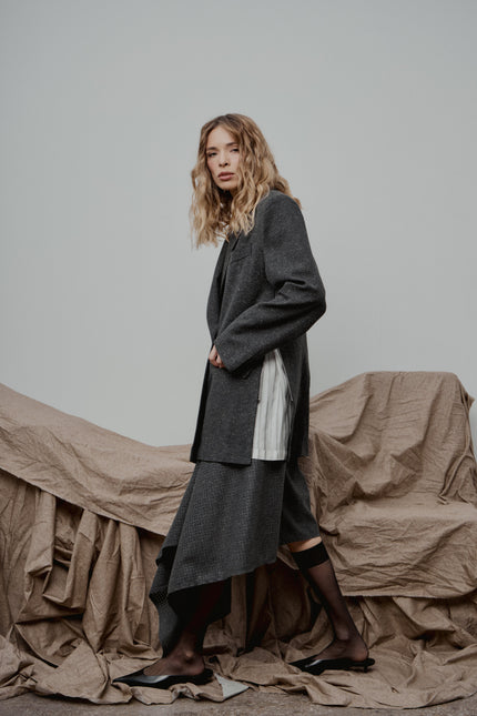 Selera | Oversized jacket with zippers