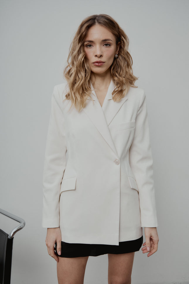 Selera | Ivory fitted jacket