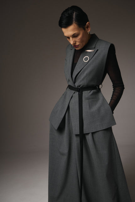 Long Wool Gilet