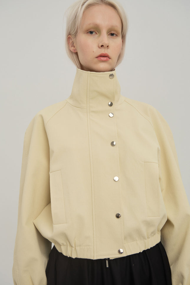 Selera | Сrinkled Сotton Bomber Jacket