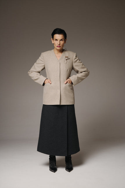 Fitted Wool Blazer