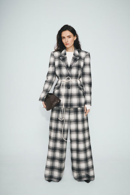 Selera | Woolen tartan suit