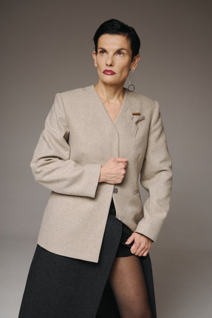 Fitted Wool Blazer