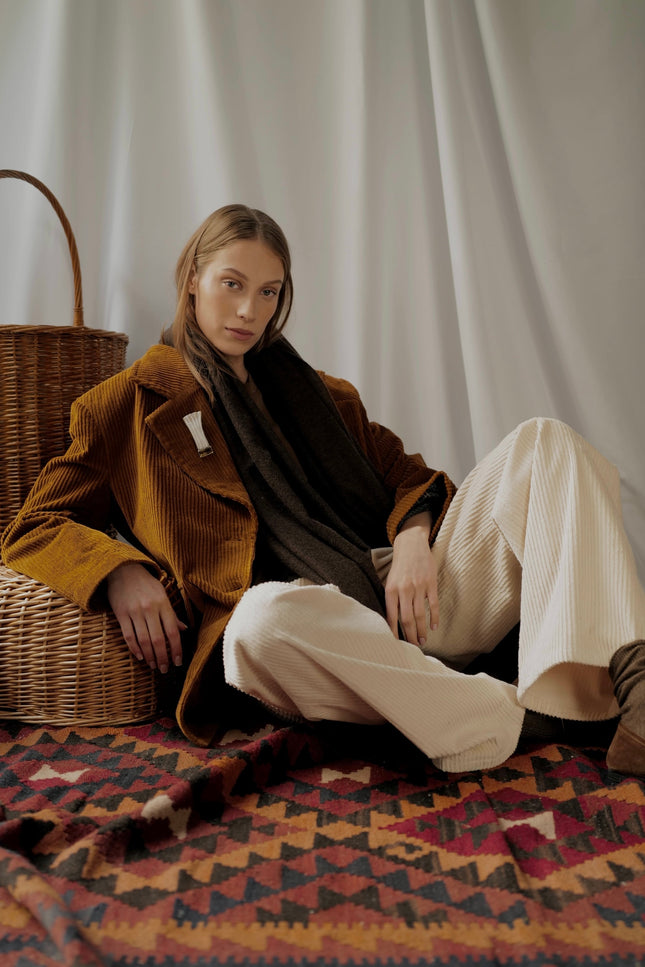 Tailored Corduroy Vintage Style Blazer EDINBURGH( Back to stock )