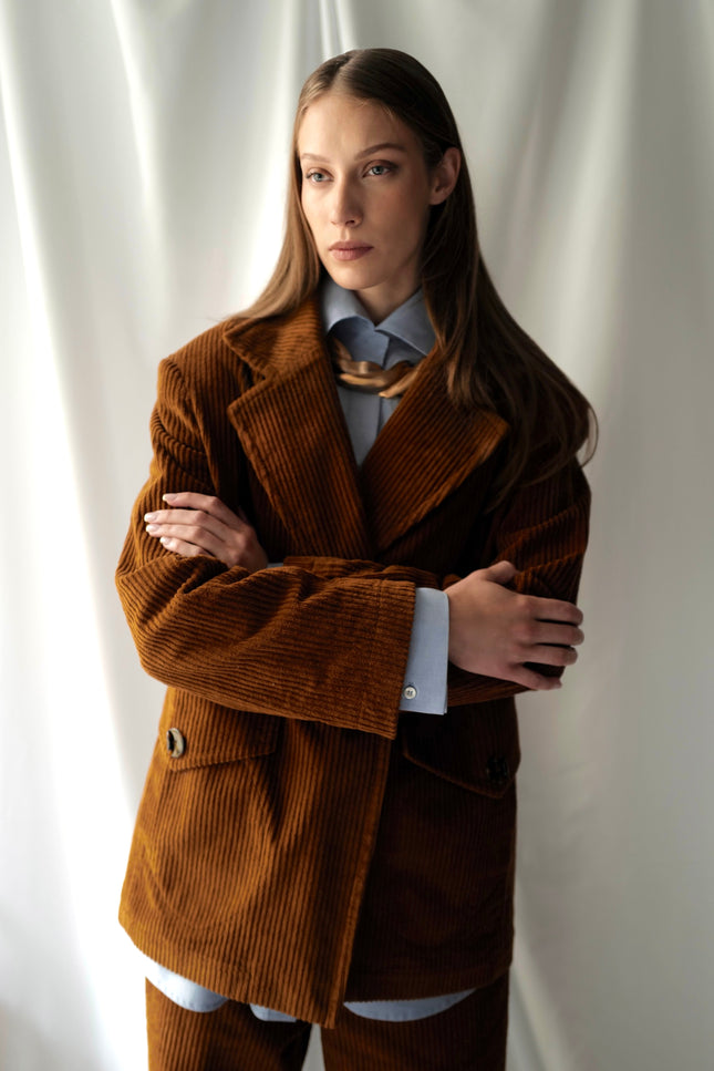 Tailored Corduroy Vintage Style Blazer EDINBURGH( Back to stock )
