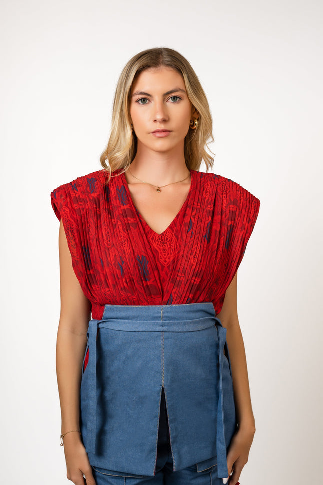 Muda Clothing | Top and Straight Trousers Set Sofhie