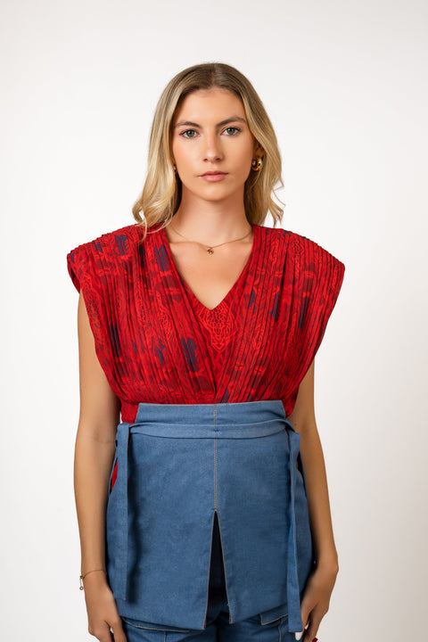 Muda Clothing | Top and Straight Trousers Set Sofhie