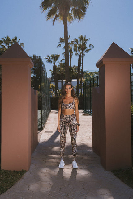 Befitnesslou | Leginsy z nadrukiem w panterkę