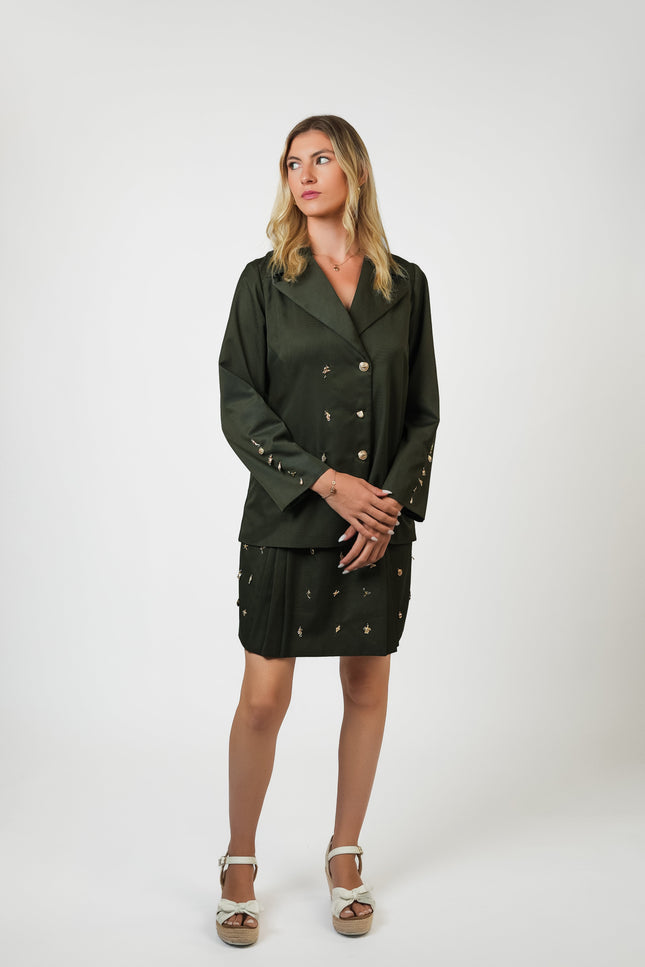 Muda Clothing | Blazer and Mini skirt Set Olivia