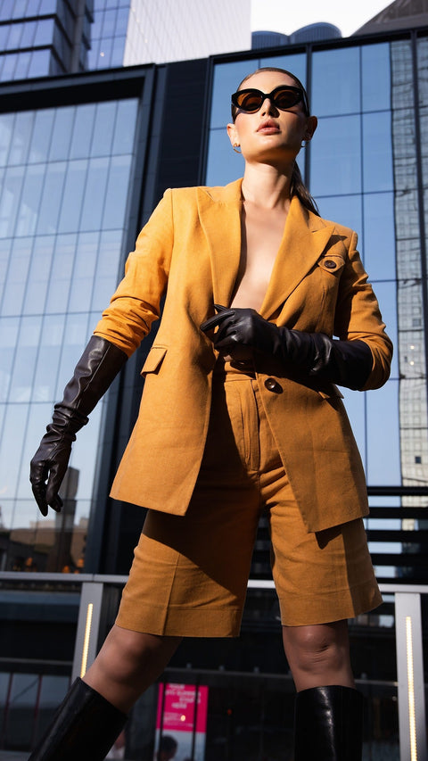 BÚDZIKO | SIENNA LINEN BERMUDA SHORTS