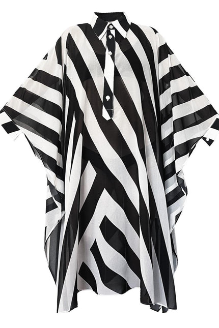 Kaftan Black & White – maxjenny!