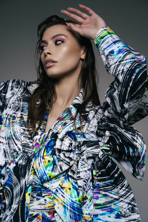 Psychedelic Overdose | Bow Jacket multicolor