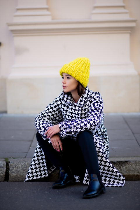 Color My Space I Czapka Merynos żółta