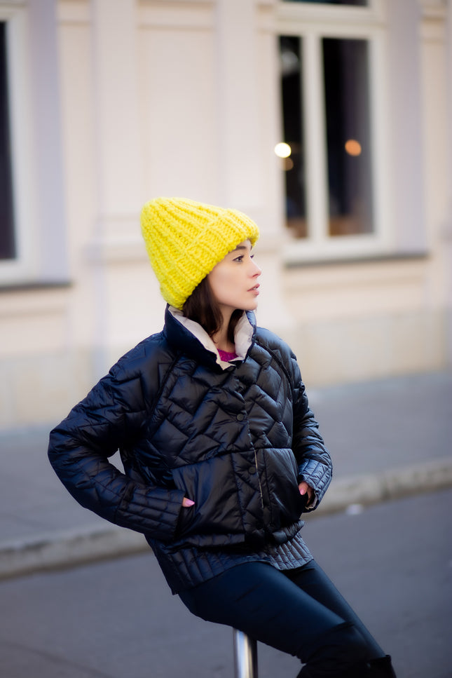 Color My Space I Beanie Merino yellow