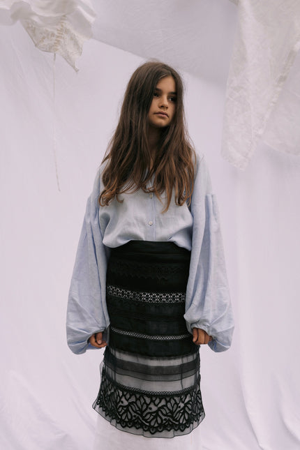 Hand Made Patchwork Apron SS26 In Black