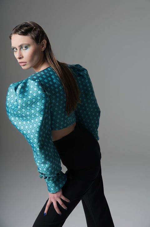 Psychedelic Overdose | Bluzka z gorsetem Swan