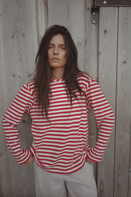 Striped Organic Cotton Long-sleeve NICA