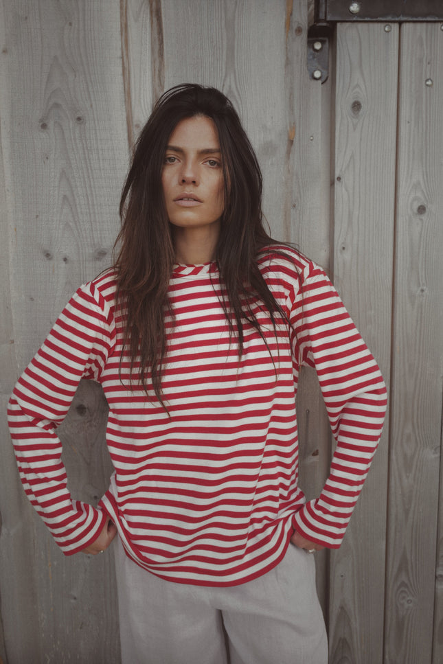 Striped Organic Cotton Long-sleeve NICA