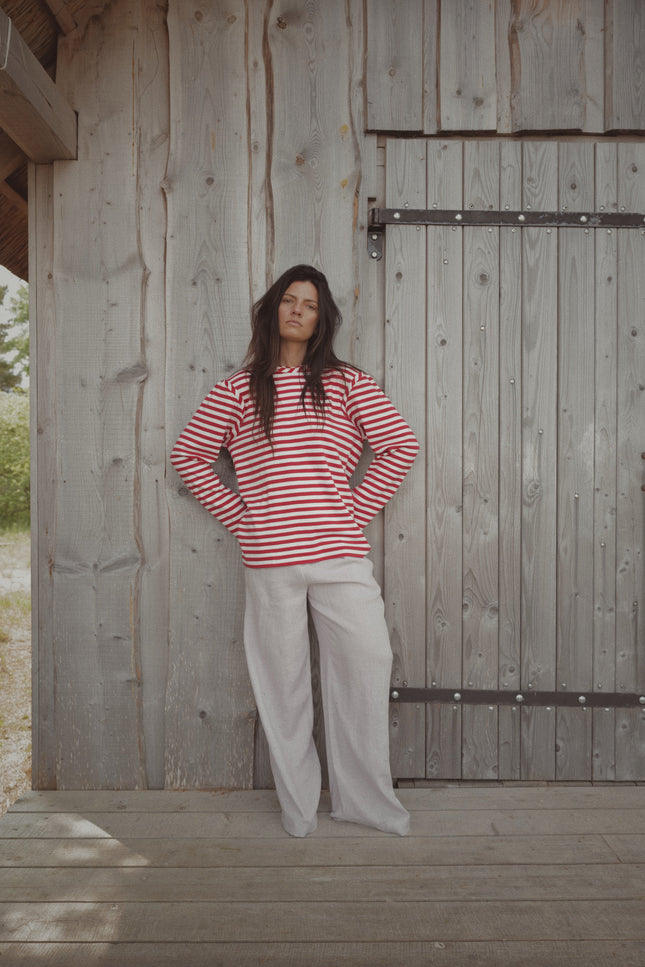 Striped Organic Cotton Long-sleeve NICA