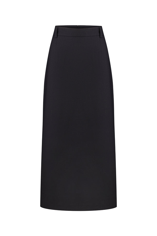 Selera | Wool Midi Skirt