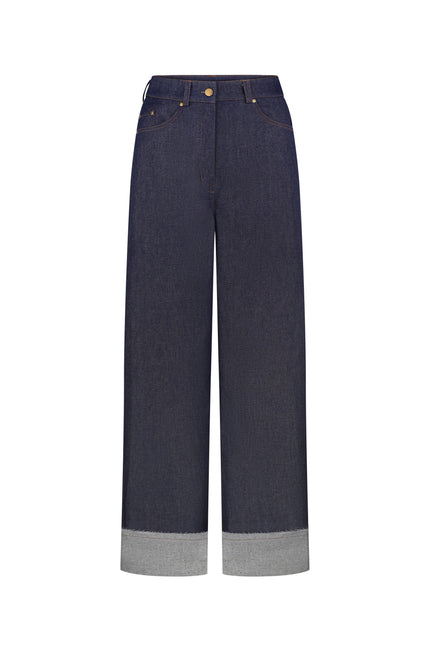 Wide-leg Jeans with Cuff